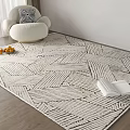 Modern Square Carpet 3d model