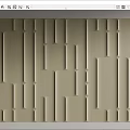 Beige Modern Background Wall With 3D Geometric Textured Patterns For Interior Design
