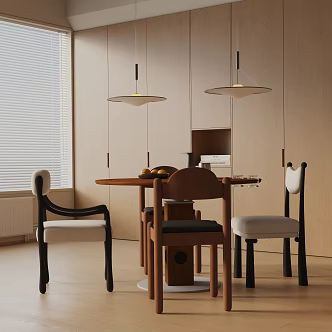 Modern dining table 3d model