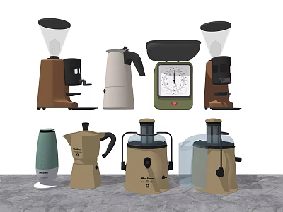 modern coffee machine water dispenser juicer coffee machine 3d model