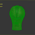 Carved Wooden Mask With Textured Surface And Vertical Stripe For Modern Home Decor