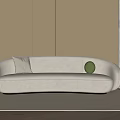 curved sofa 3d model