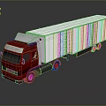 Red Cab White Trailer Commercial Truck Exterior Design And Features