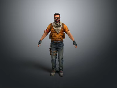 Military Modern Soldier Modern Military Mercenary Male Soldier Male Detective Male Agent 3d model