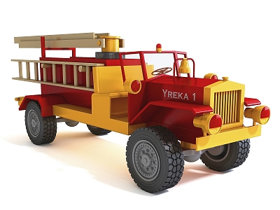 Modern toy car 3d model