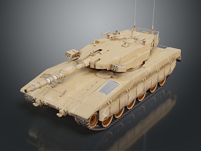 Modern Tank Merkava Israeli Merkava Main Battle Tank 3d model