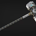 Sci-fi Hammer Warhammer Thor Hammer Future Hammer High-tech Hammer Cyberpunk Hammer Low Face Number Low Model Simple Model Game Movie and TV Level Super Realistic 3d model