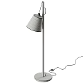 Modern Wooden Floor Lamp With White Fabric Shade For Home Living Room Decor