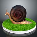 Snail Cartoon Snail Snail Small Snail Reptile Cold Blooded Animal Reptile 3d model