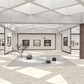 Art Gallery Art Exhibition Hall 3d model