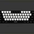 Redragon Stylish Keyboard With Black And White Keycaps For Daily Use