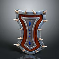 Contradiction Medieval Shield Ancient Shield Defensive Weapon Ancient Shield Iron Shield Protective Shield 3d model