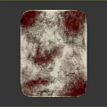 Red White Gray Textured Rectangular Decorative Block For Home Decor With Unique Pattern 3d model