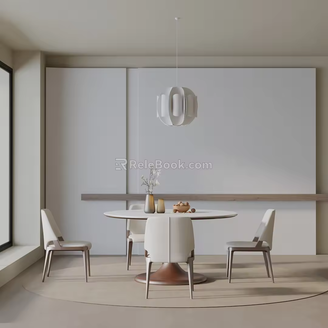 Modern table combination 3d model