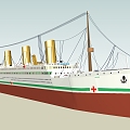 Cruise ship 3d model