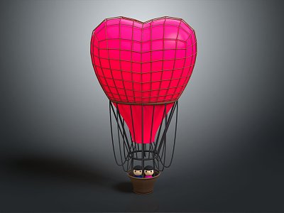 Modern Hot Air Balloon Cartoon Hot Air Balloon model