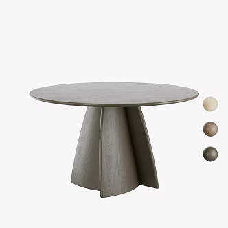 Leisure exquisite round table 3d model