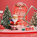 Modern Beauty Chen Christmas Beauty Chen Santa Claus Christmas Tree Shopping Mall Beauty Chen Holiday Beauty Chen 3d model