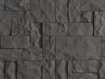 Modern porch background wall rubble stone background wall stone background wall rock background wall stone wall culture stone 3d model