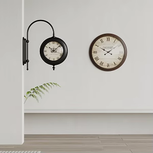 Retro Wall Clock Wall Watch Clock 3d model