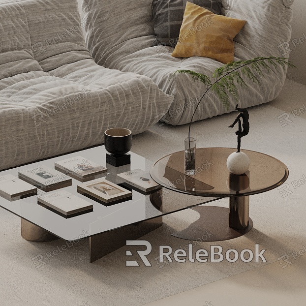 Modern coffee table model