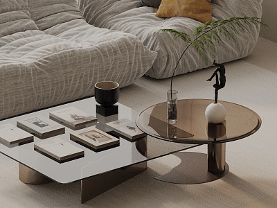 Modern coffee table model