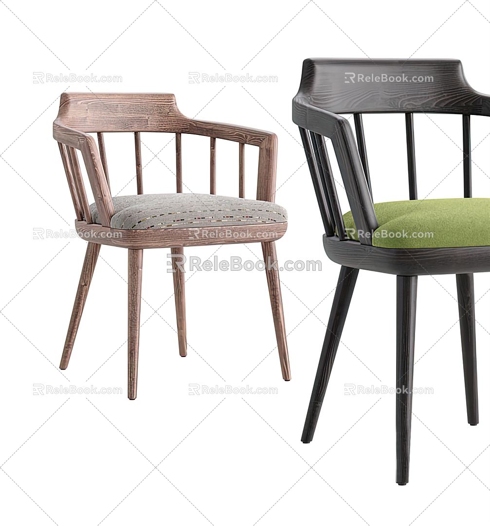 modern dining chair chair 3d model