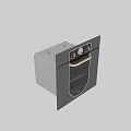 Bosch Black And Gold Oven With Control Panel For Modern Kitchen Cooking Equipment