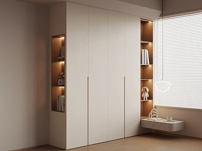 Modern wardrobe 010 wardrobe 3d model