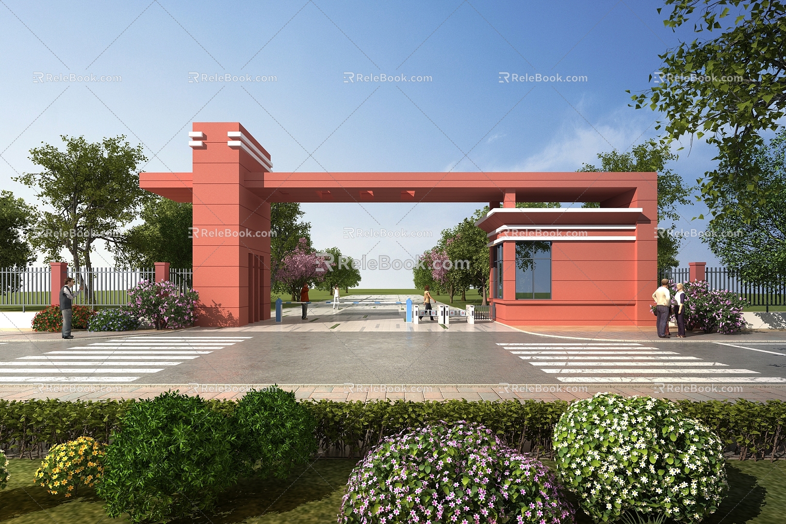 Modern Gate 3d model