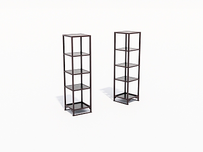 Old Shelf Old Furniture 3d model