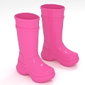 Rain boots overshoes waterproof shoes rubber boots shoes 3d model