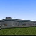 Haier Modern Industrial Factory Building With Green Lawn And Logistics Trucks