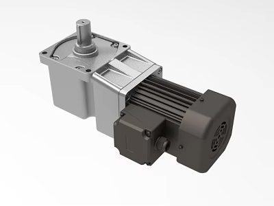 Industrial Gear Motor With Metal Housing Reducer Unit Output Shaft For High Performance Industrial Drives 3d model