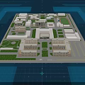 Modern School Campus Featuring Multiple Buildings Green Lawns And Walkways