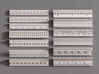 French plaster line 3d model