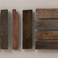 Arbor Wood Samples Featuring Various Natural Textures And Different Color Shades 3d model