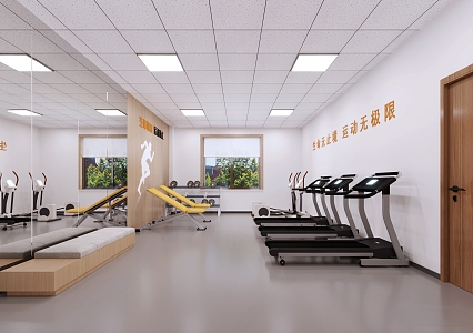 Modern Gym 3d model