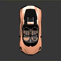 Pink Convertible Sports Car With Sleek Modern Design And Black Wheels