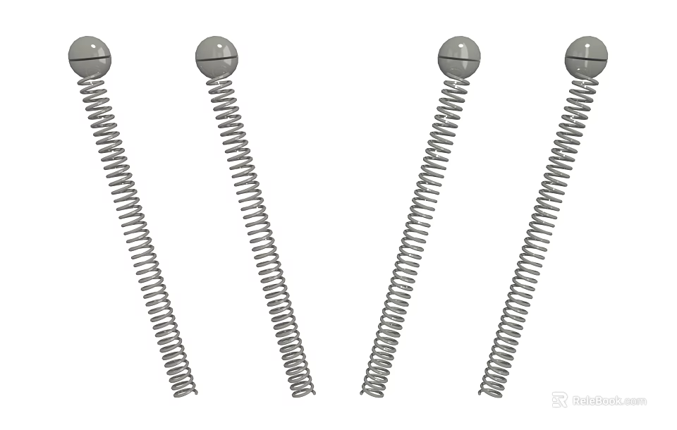 High Quality Stainless Steel Compression Springs for Hardware Tools and Industrial Use 3d model 