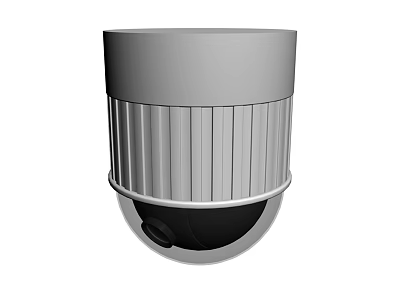 Public Facility Surveillance Dome Camera For Safety And Security Monitoring 3d model