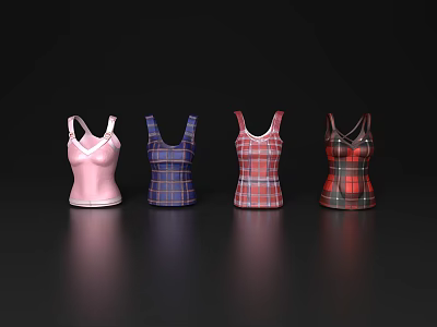 Women's Vest Camisole Vest Women's Vest Clothes Clothing 3d model