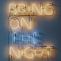 Decorative Neon Light With Bring On The Night Text For Wall Decor And Warm Glow