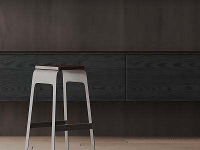 Modern Bar Chair 3d model