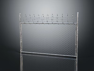 Metal Mesh Storage Rack With Spiked Top Design For Organizing Items 3d model
