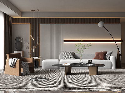 modern living room model