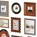 Creative Photo Wall With Various Frames And Artistic Prints In Different Shapes