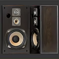 High Performance Wooden Stereo Speakers Electronic Appliance With Multiple Drivers And Retro Design