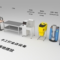 Manual gold shop equipment, mechanical sand blasting machine, sand blasting machine, die-casting all-in-one machine, water welding machine, tool table, metal table 3d model