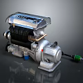 Industrial Equipment With Metal Casing Motor Assembly And Mechanical Component Parts